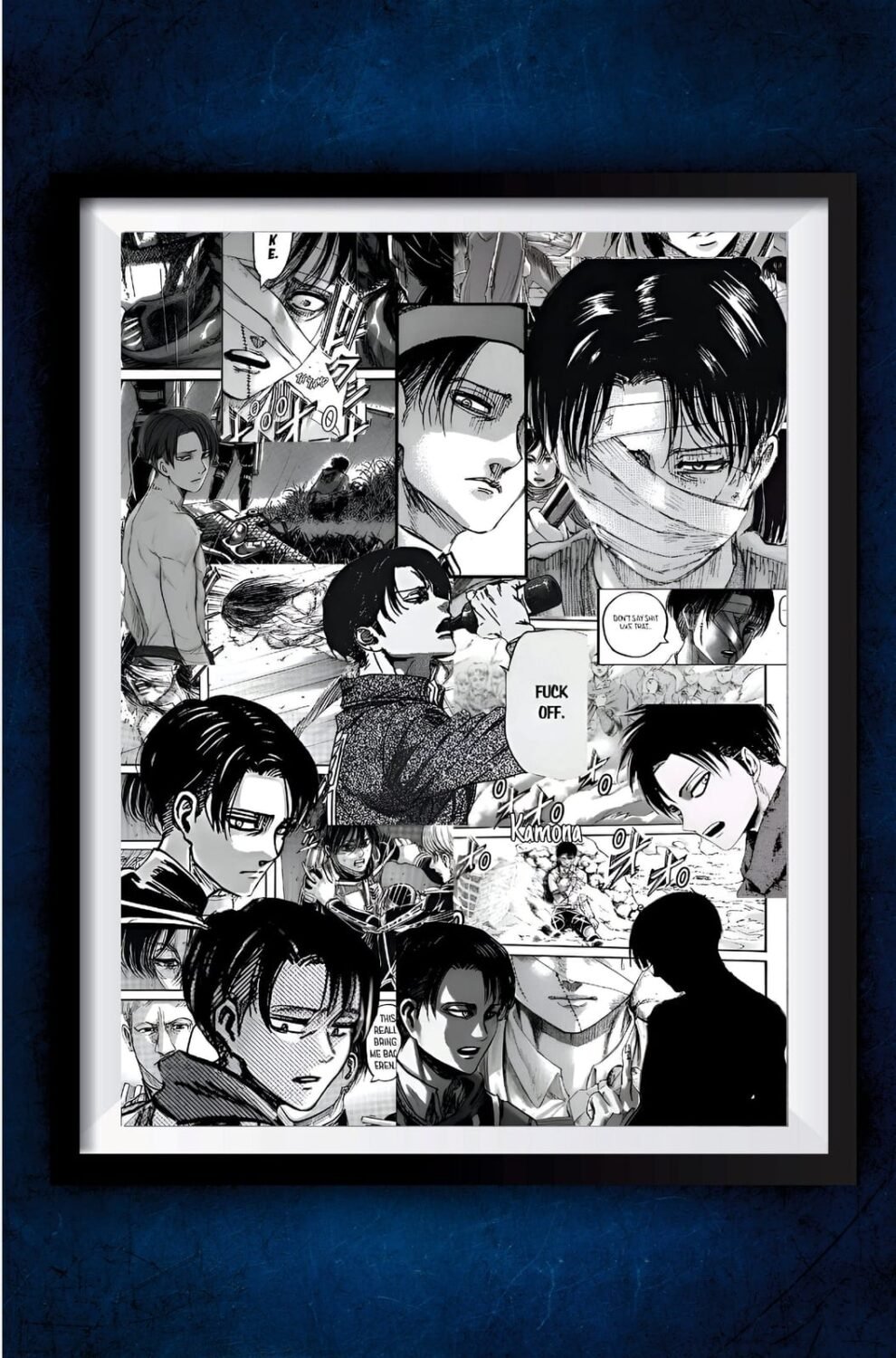 Levi Collage Aot Poster