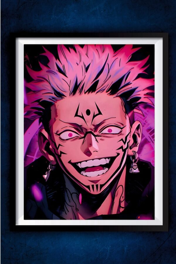Sukuna Purple Art Poster