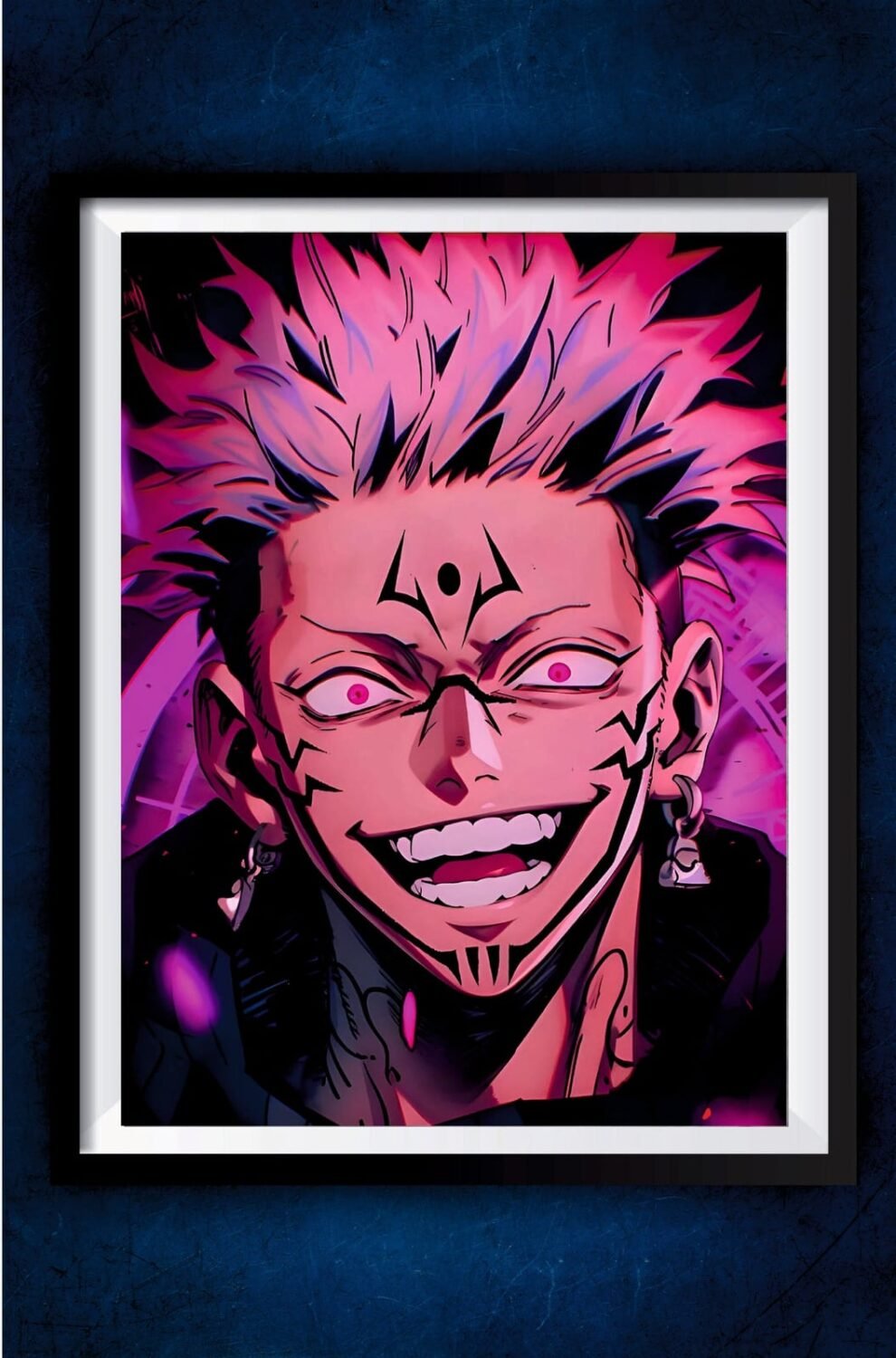 Sukuna Purple Art Poster