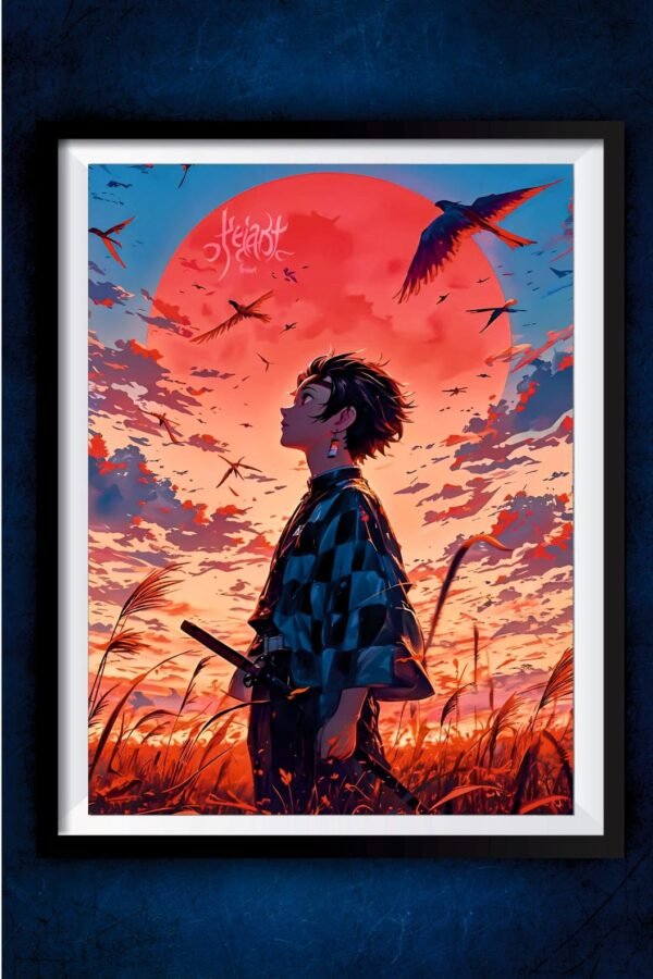 Tanjiro Abstract Poster