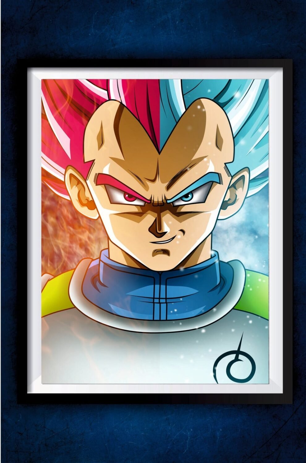 Vegeta Super Saiyan God Poster