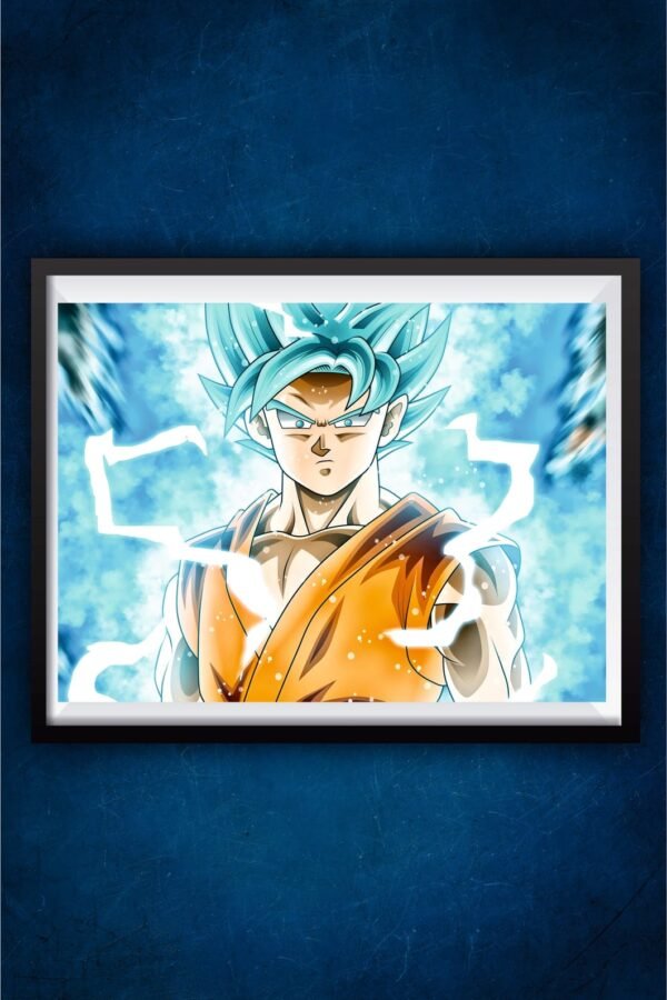 Goku Blue Super Saiyan God Poster