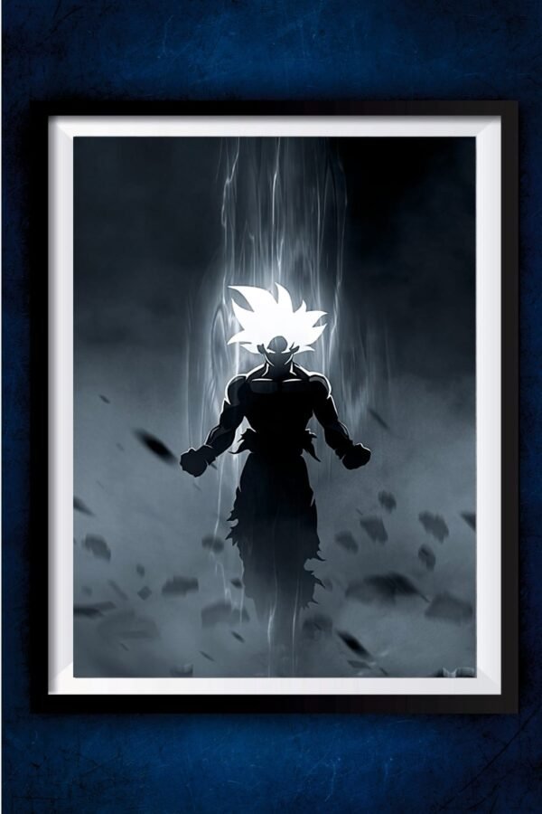 Goku Black and White Poster