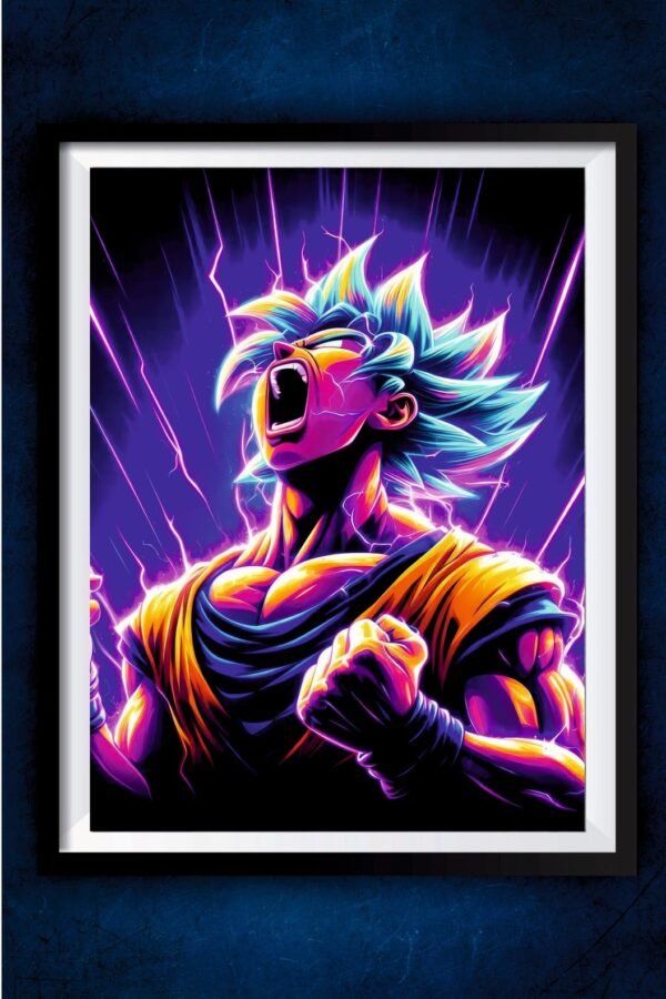 Son Goku Screaming Poster