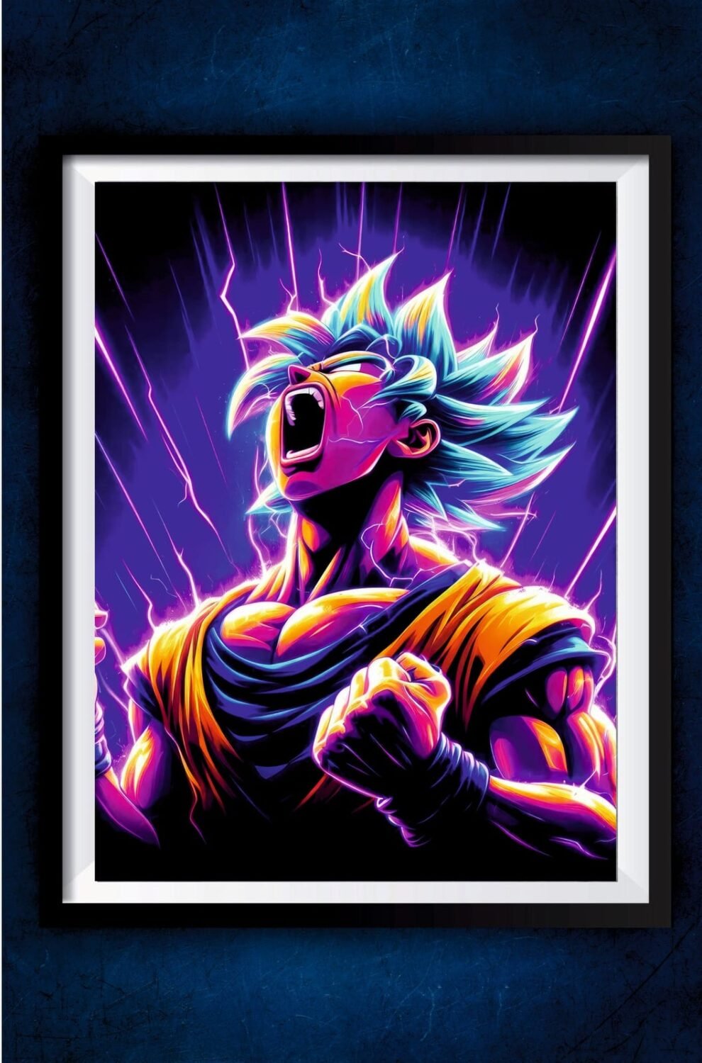Son Goku Screaming Poster