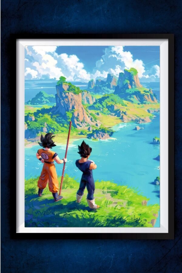 Goku and Vegeta Standing Poster