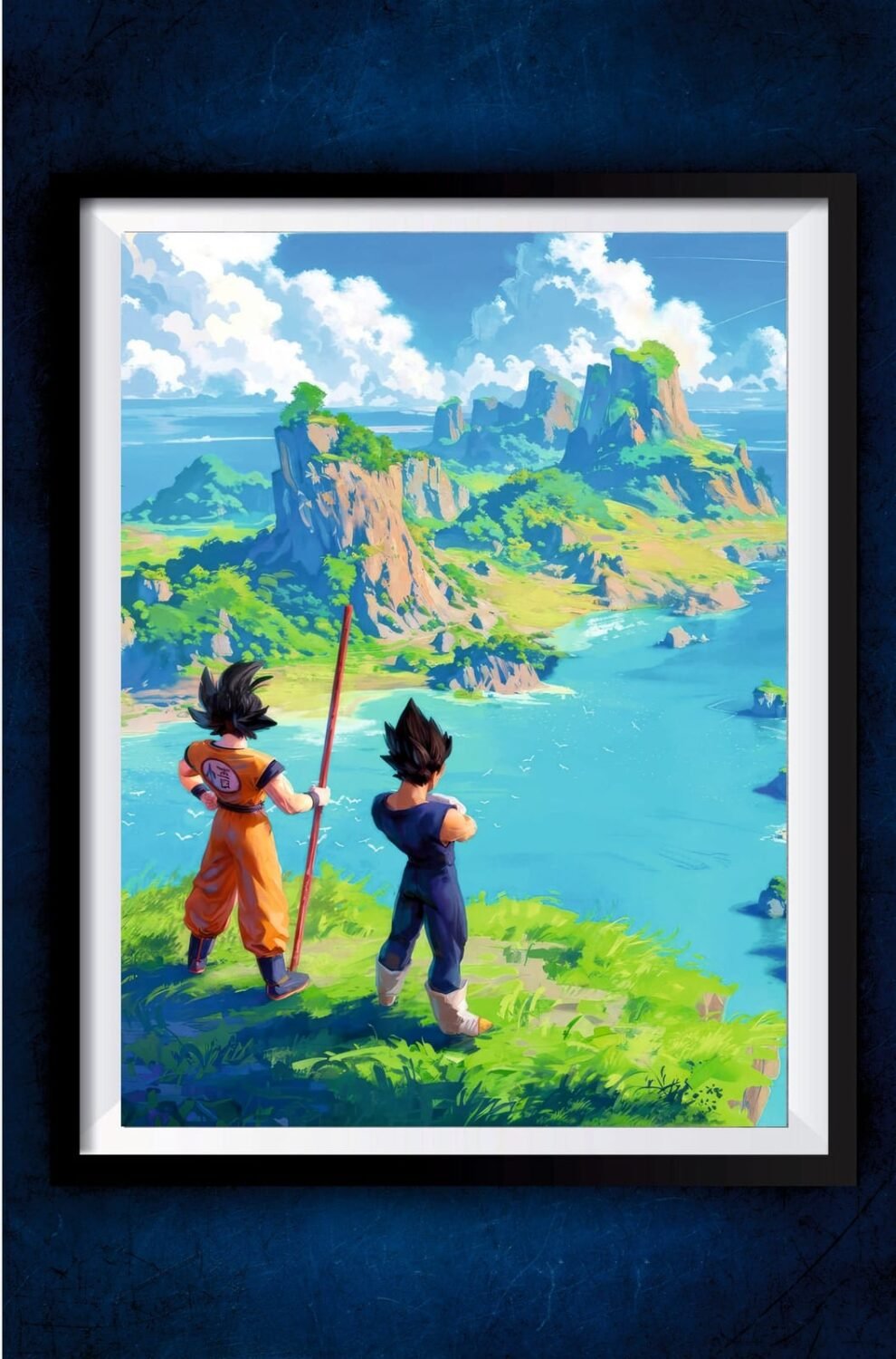 Goku and Vegeta Standing Poster