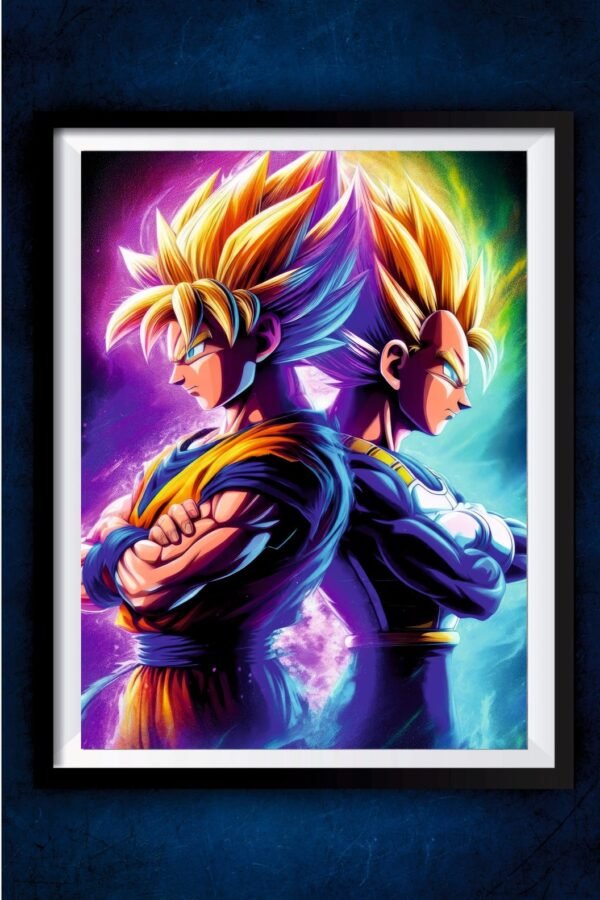 Goku and Vegeta Standing Poster #1