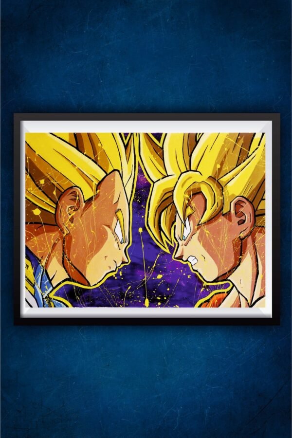 Goku and Vegeta faceoff Poster