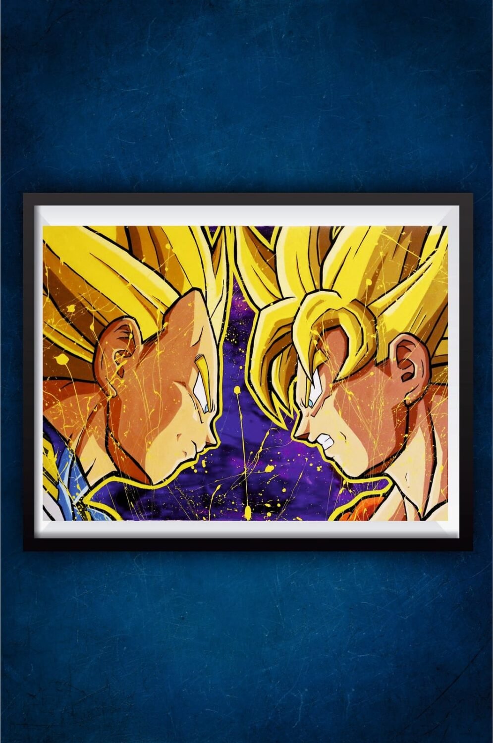 Goku and Vegeta faceoff Poster