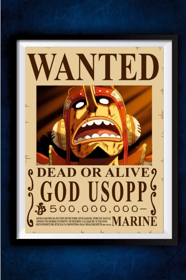 God Usopp Wanter Poster
