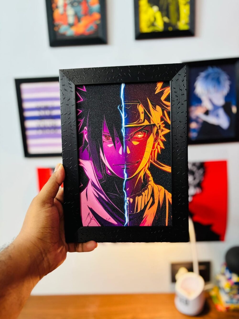 Naruto & Sasuke — Glitter Frame
