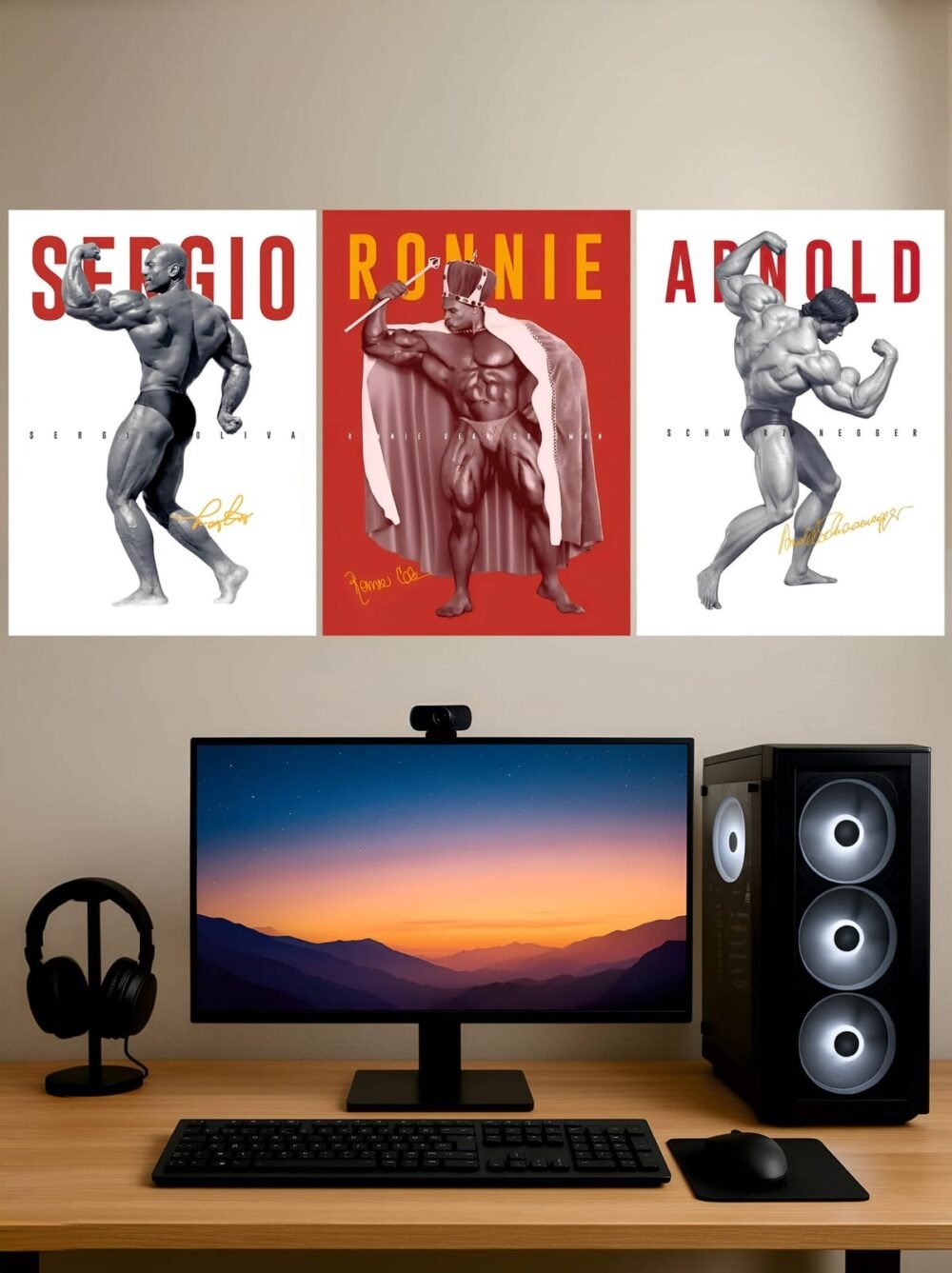 Golden Era Bodybuilding Posters — Split Poster
