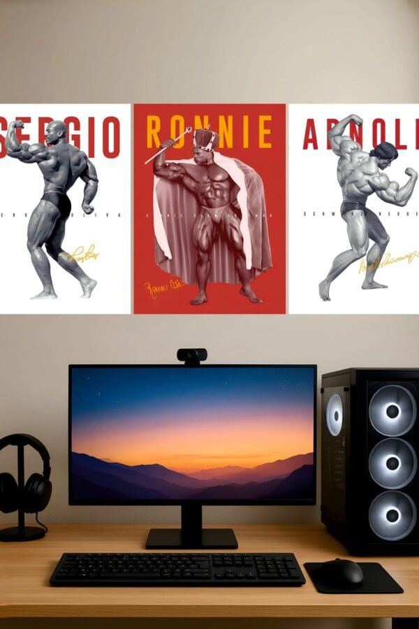 Golden Era Bodybuilding Posters — Split Poster