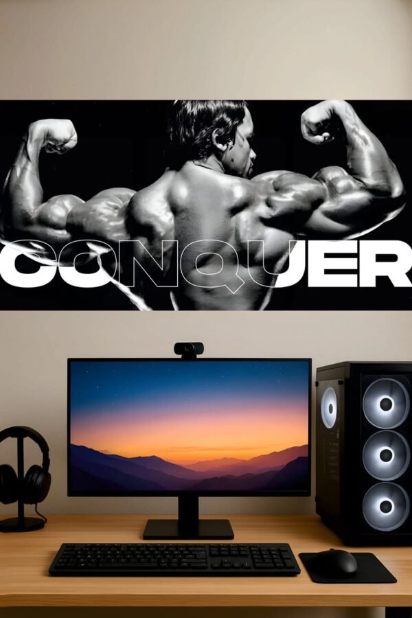 Arnold Schwarzenegger Conquer — Split Poster