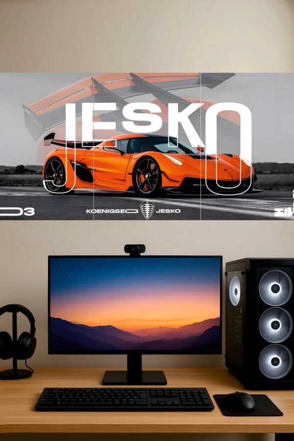 Koenigsegg Jesko Poste — Split Poster
