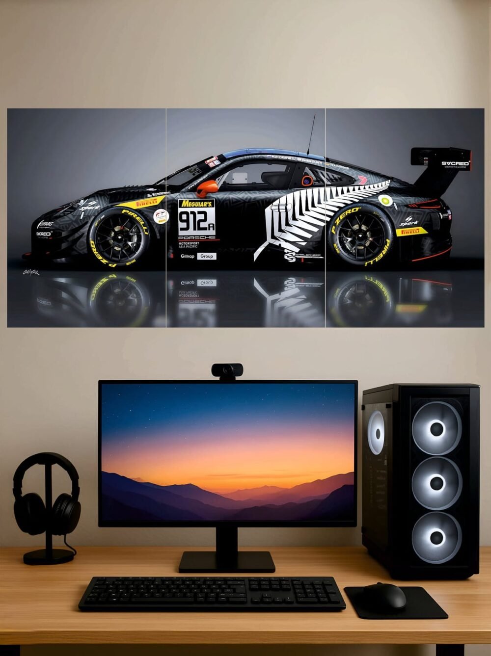 Porsche 911 GT3 R — Split Poster