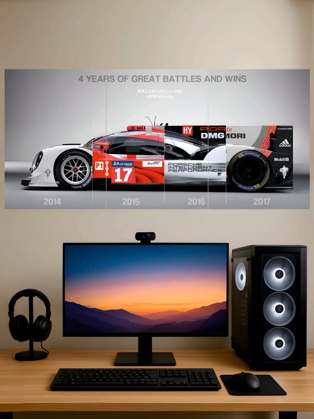 Porsche 919 Tribute — Split Poster