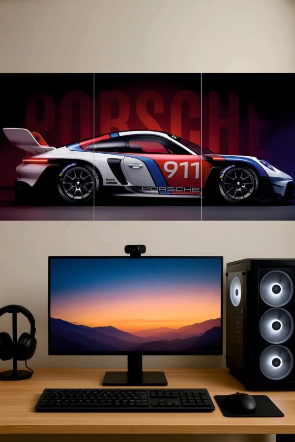 Porsche 911 — Split Poster