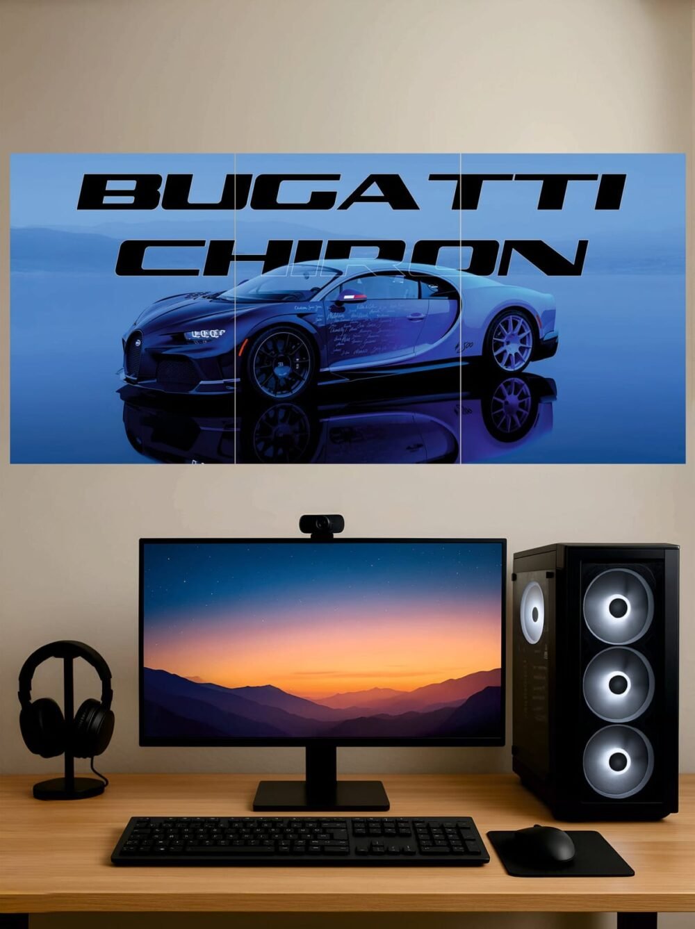 Bugatti Chiron — Split Poster