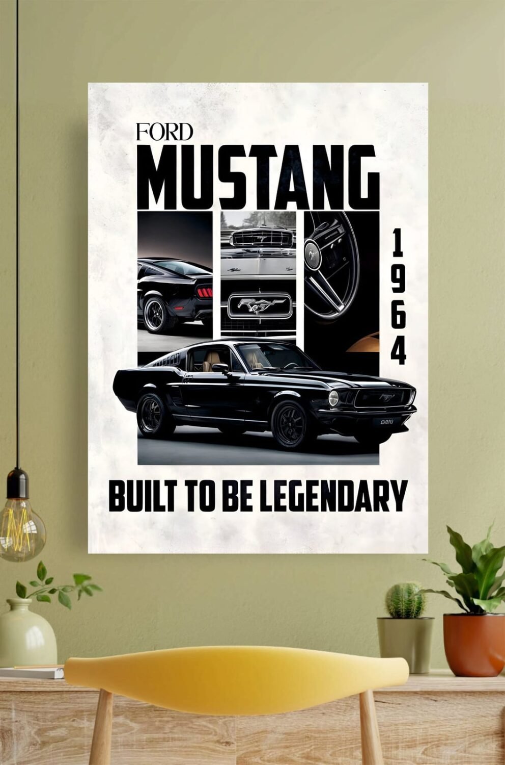 Ford Mustang 1964 Poster