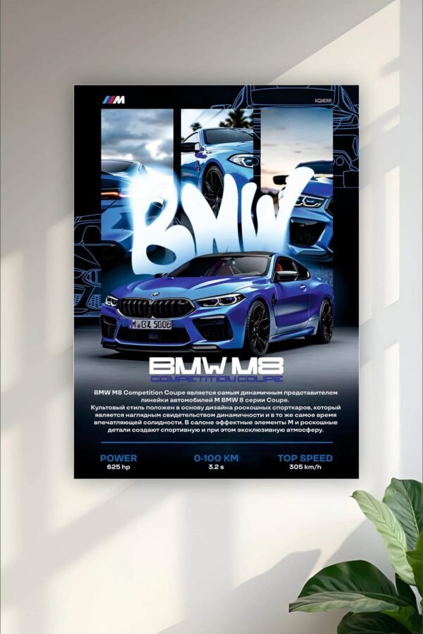 BMW M8 Poster