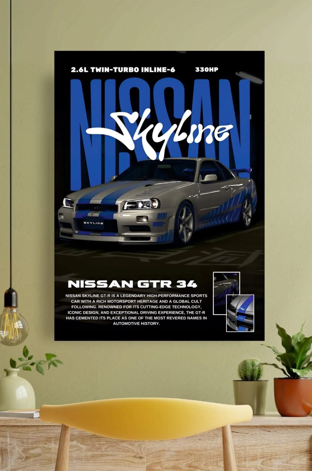 Nissan GTR 34 Poster