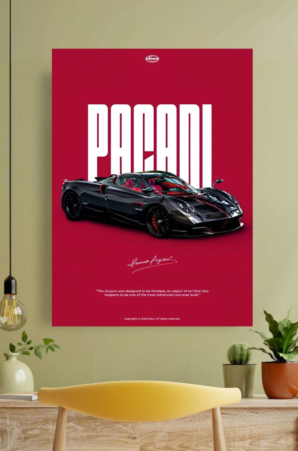 Pagani Car Poster