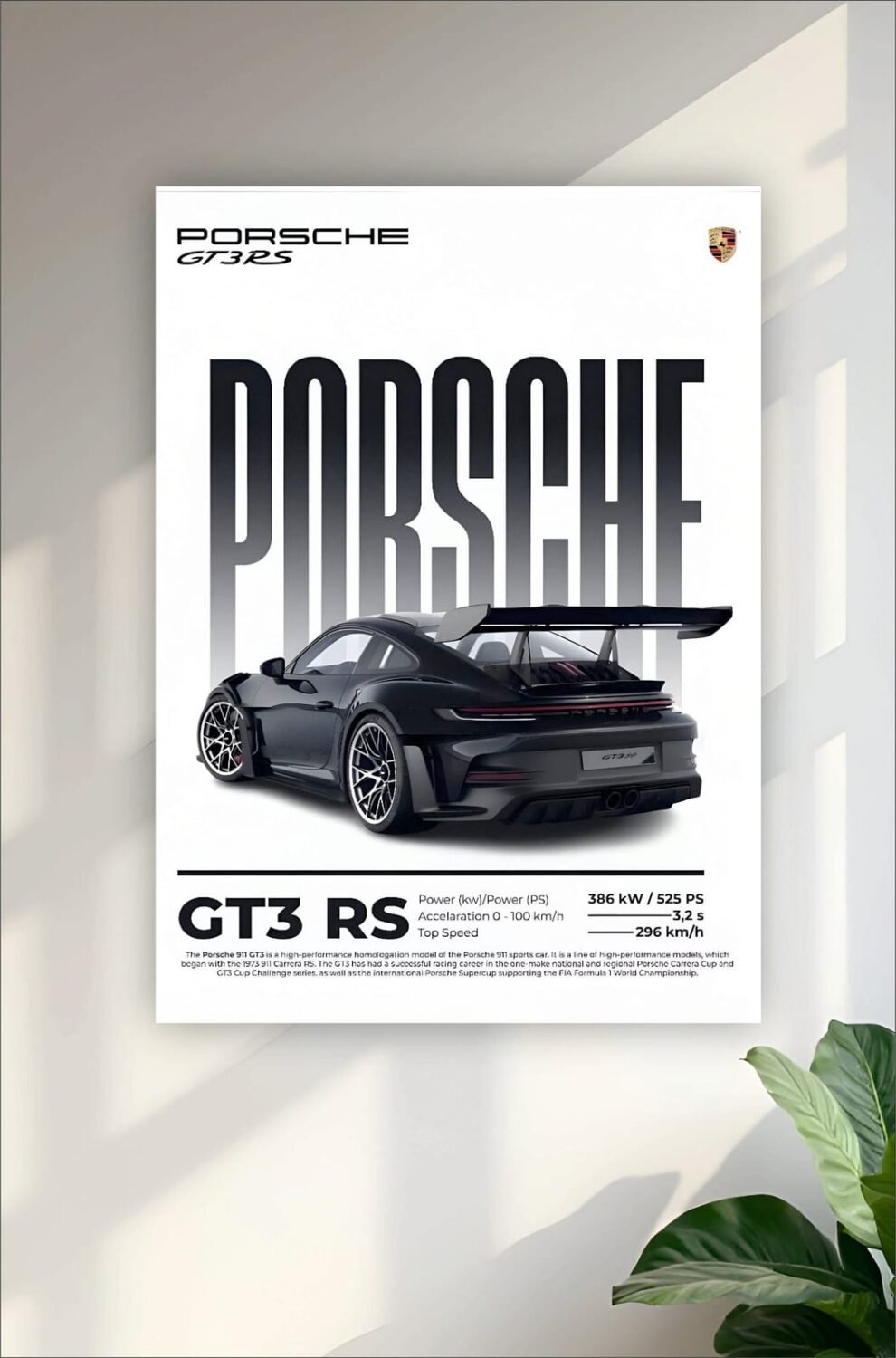 Porsche GT3 RS Poster