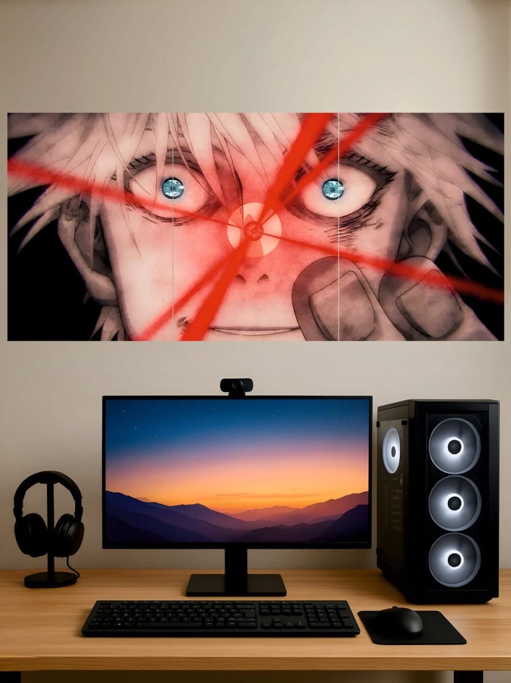 Gojo Red Reversal — Split Poster