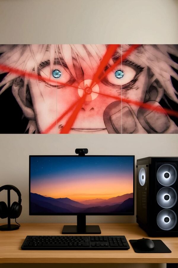 Gojo Red Reversal — Split Poster