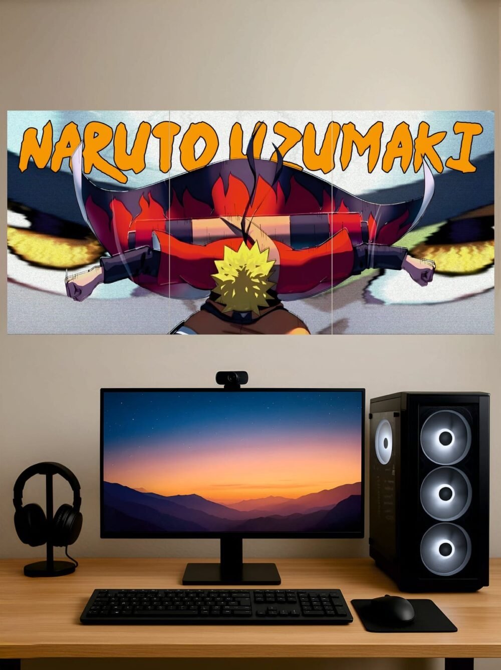 Naruto Sage Mode — Split Poster