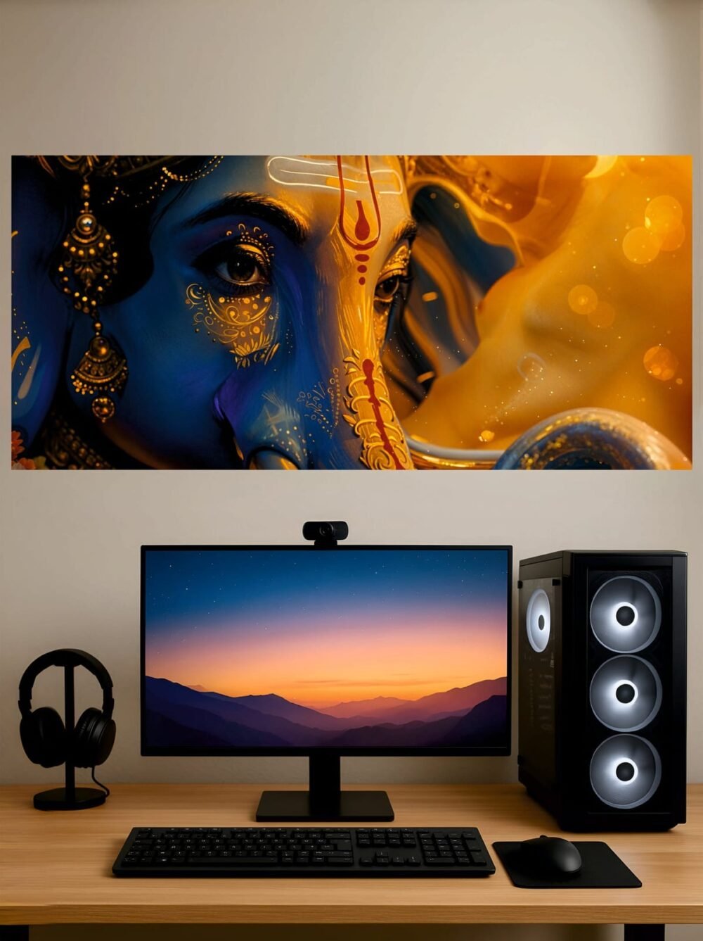 Shri Ganesha Eye — Split Poster