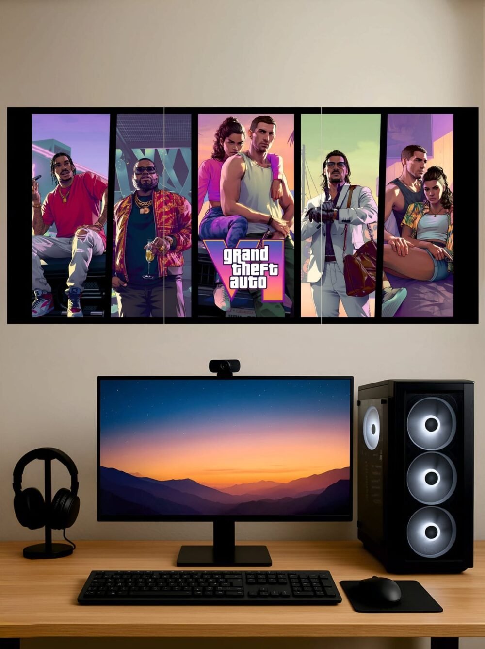 GTA 6 Banner — Split Poster