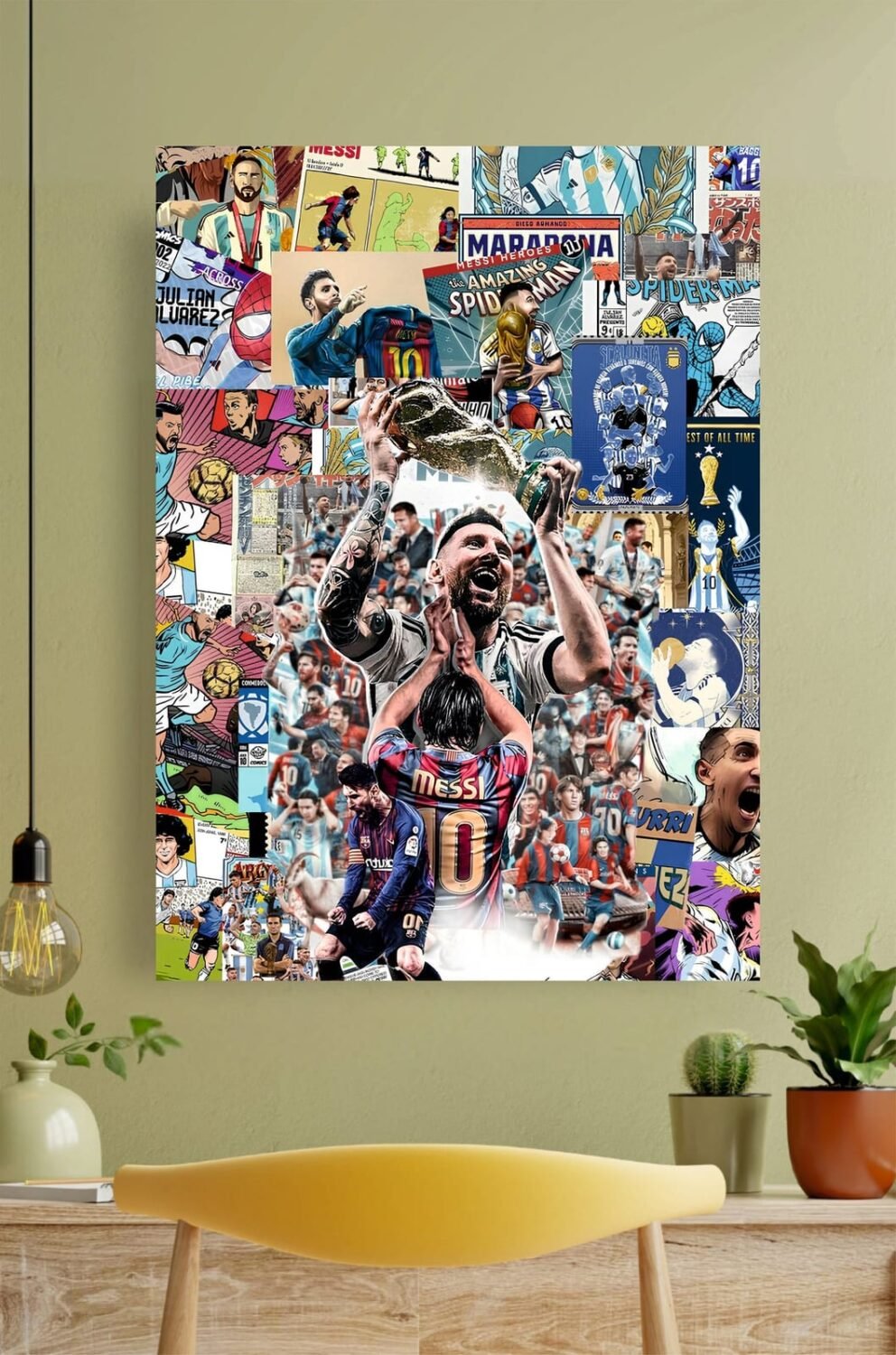 Messi Collage Poster #1
