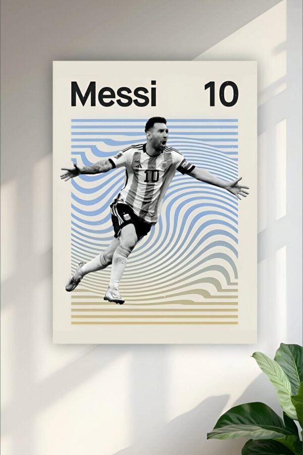 Messi Abstract Poster