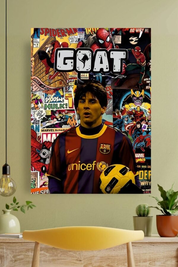 Messi x Avengers Collage Poster #2