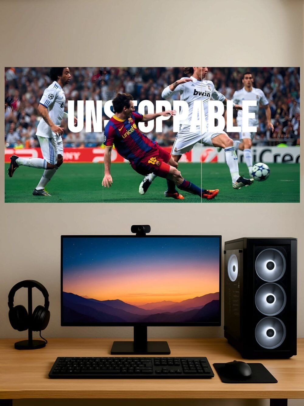 Messi Unstoppable — Split Poster