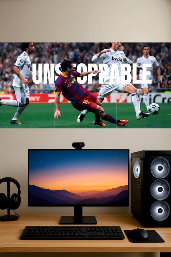 Messi Unstoppable — Split Poster