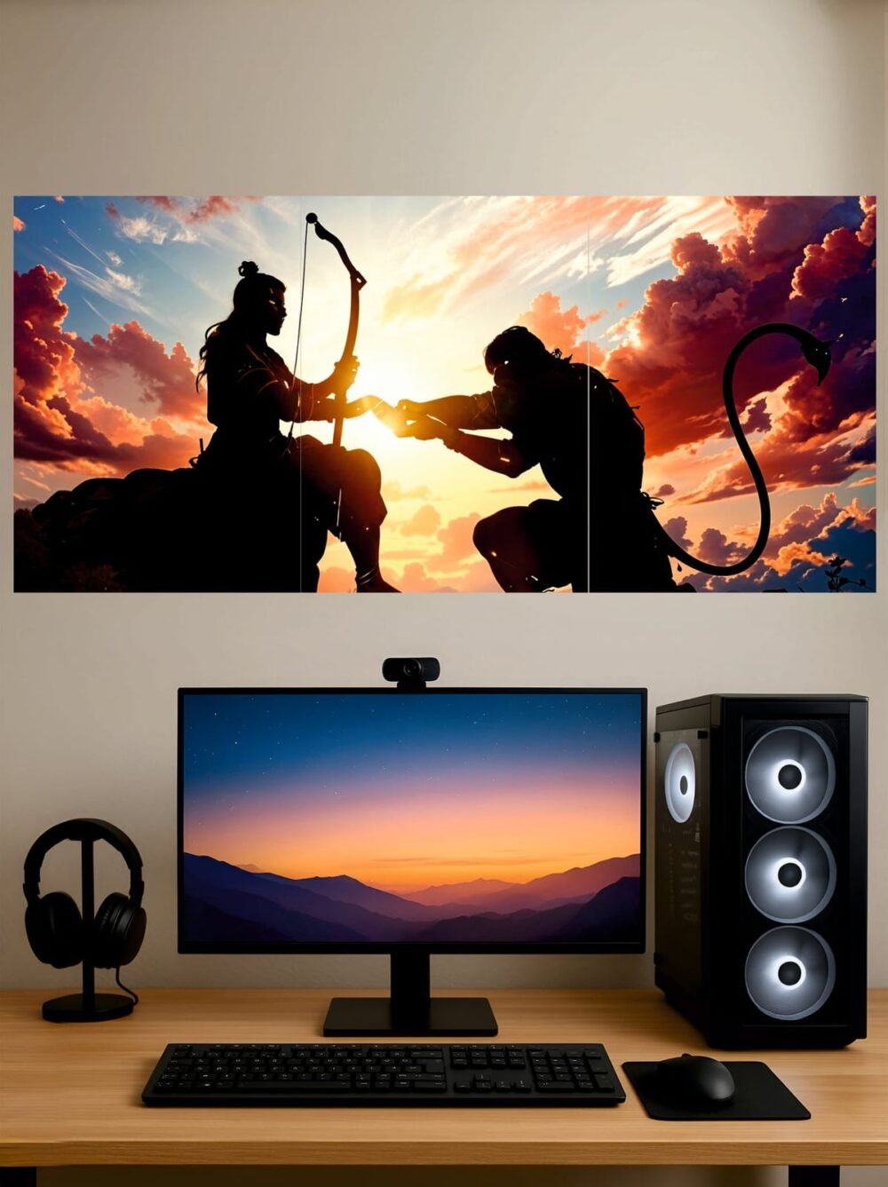 Ram Ji and Hanuman Ji — Split Poster