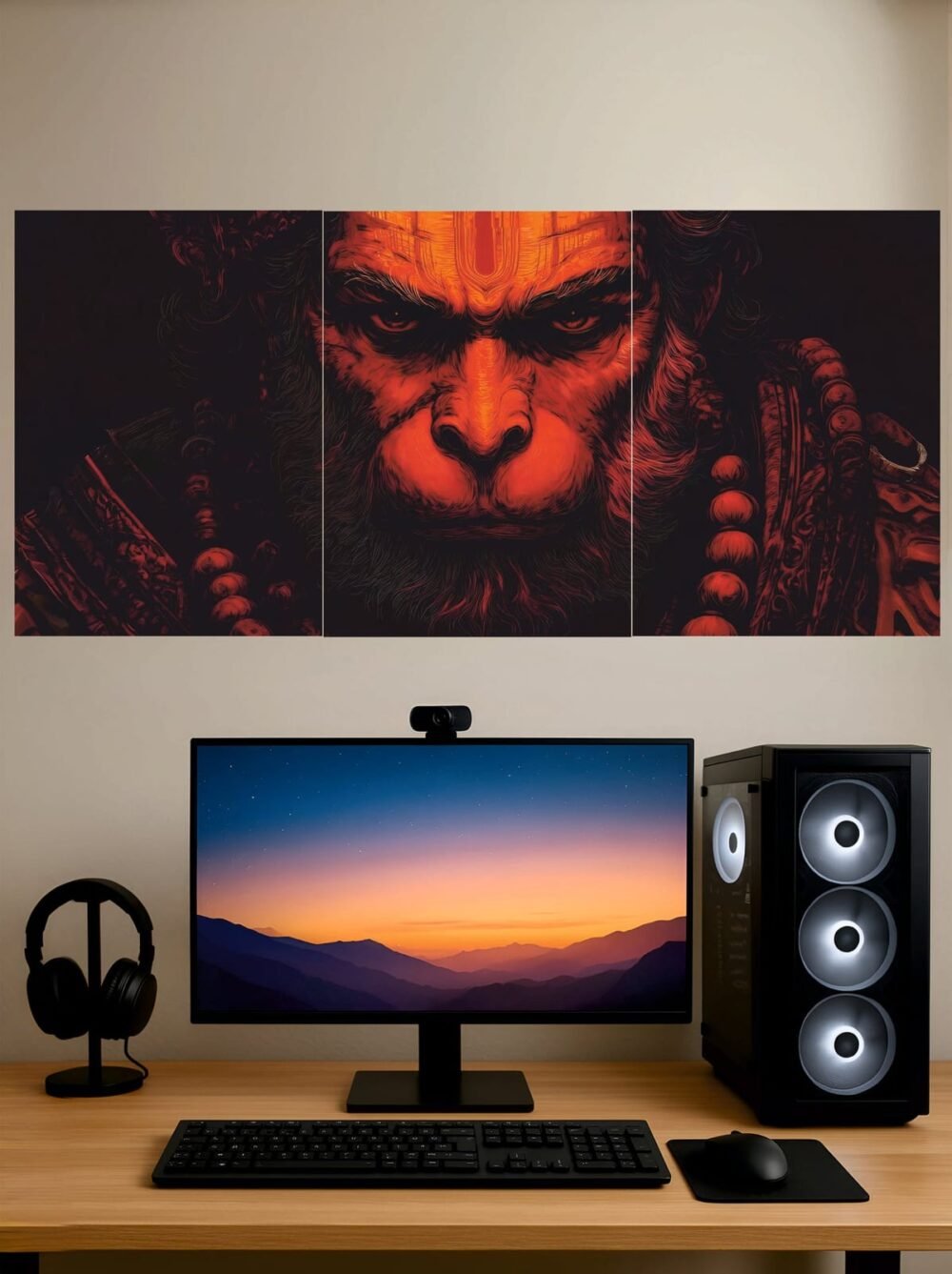 Hanuman Ji Eyes — Split Poster