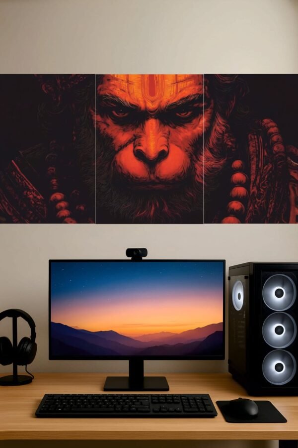 Hanuman Ji Eyes — Split Poster