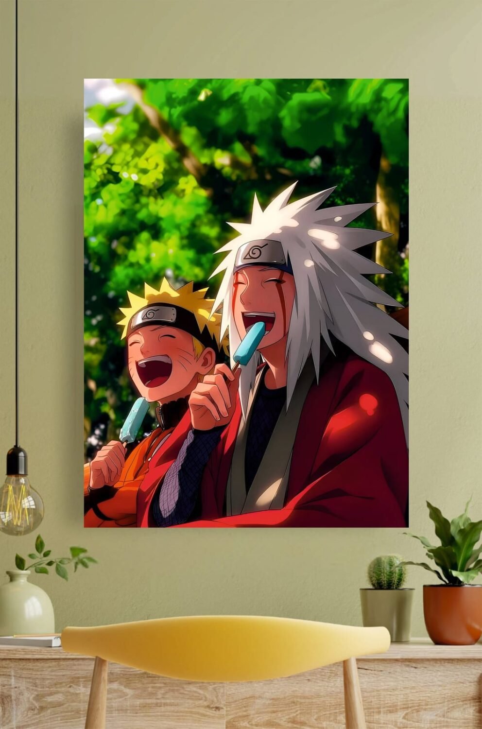 Naruto Jiraiya and Popsicle Poster