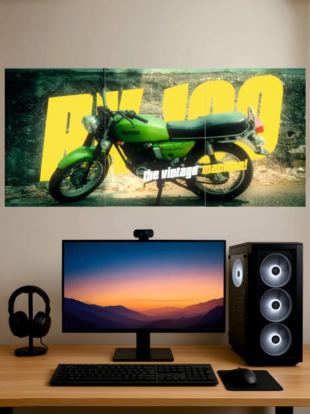 Yamaha RX 100 — Split Poster