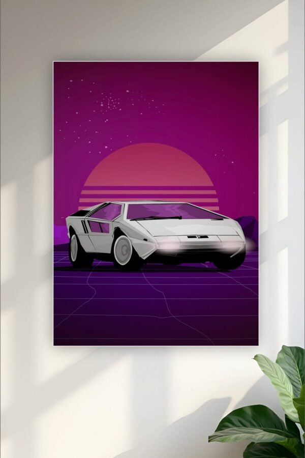 Retro Car Aesthetic Poster