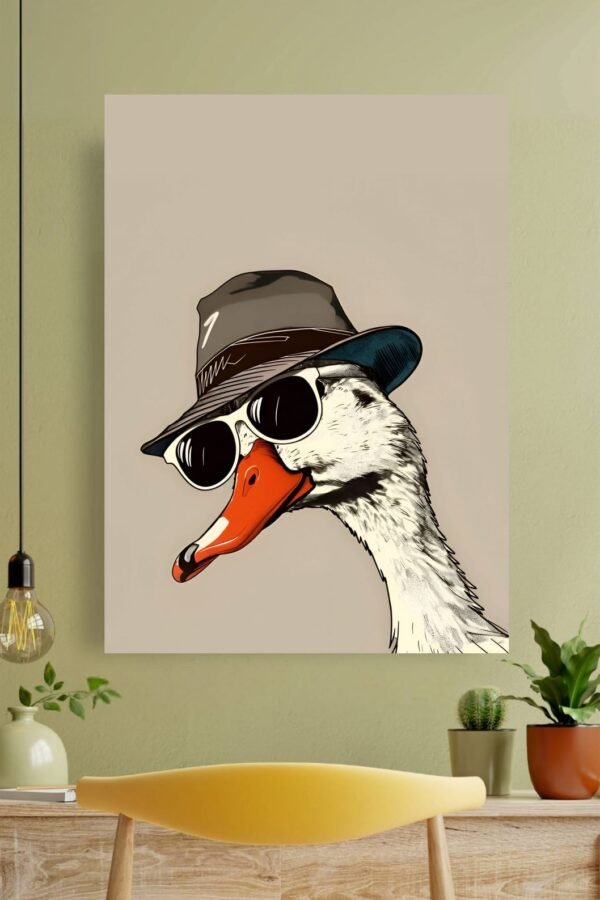 Chill Duck Aesthetic Poster