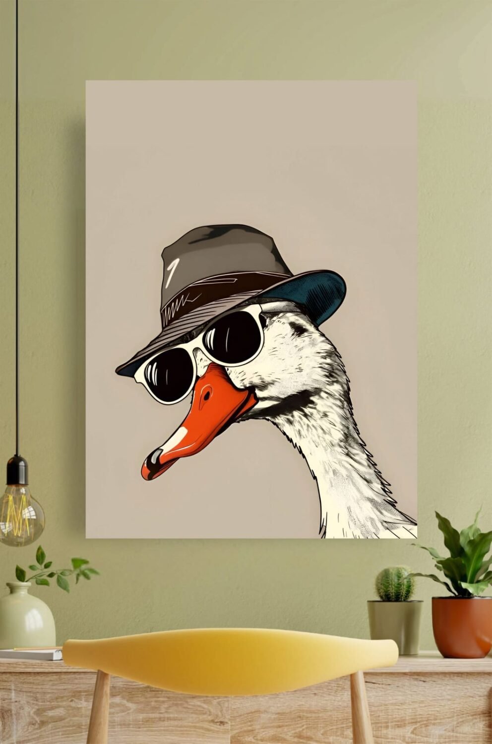 Chill Duck Aesthetic Poster