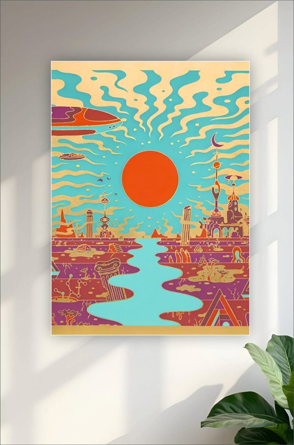 Tipsy Sun Aesthetic Poster