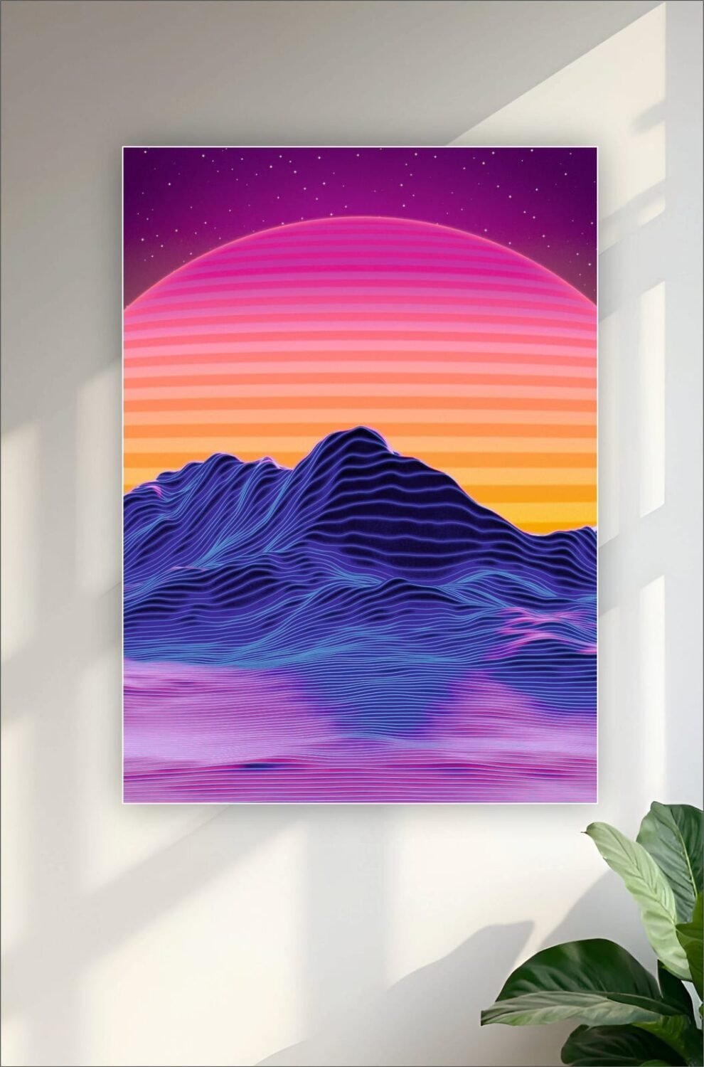 Retro Hills Aesthetic Poster