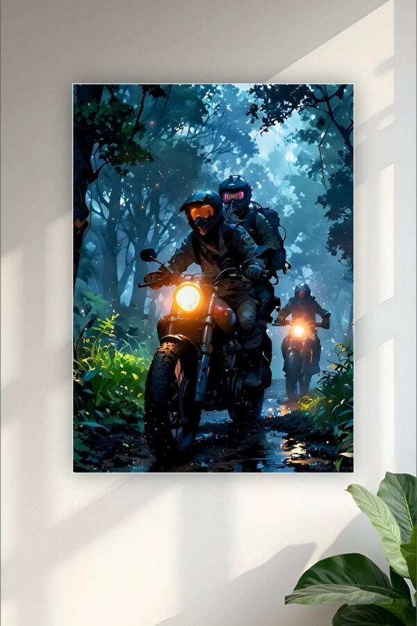 Night in Jungle Aesthetic Poster